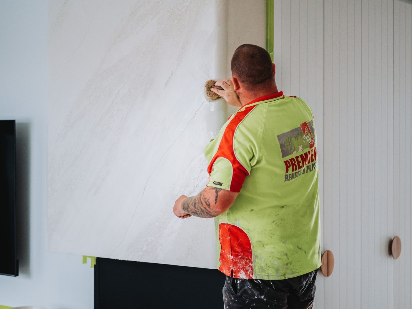 Custom Fireplace Feature, West Lakes — Custom Feature Finishes, Adelaide