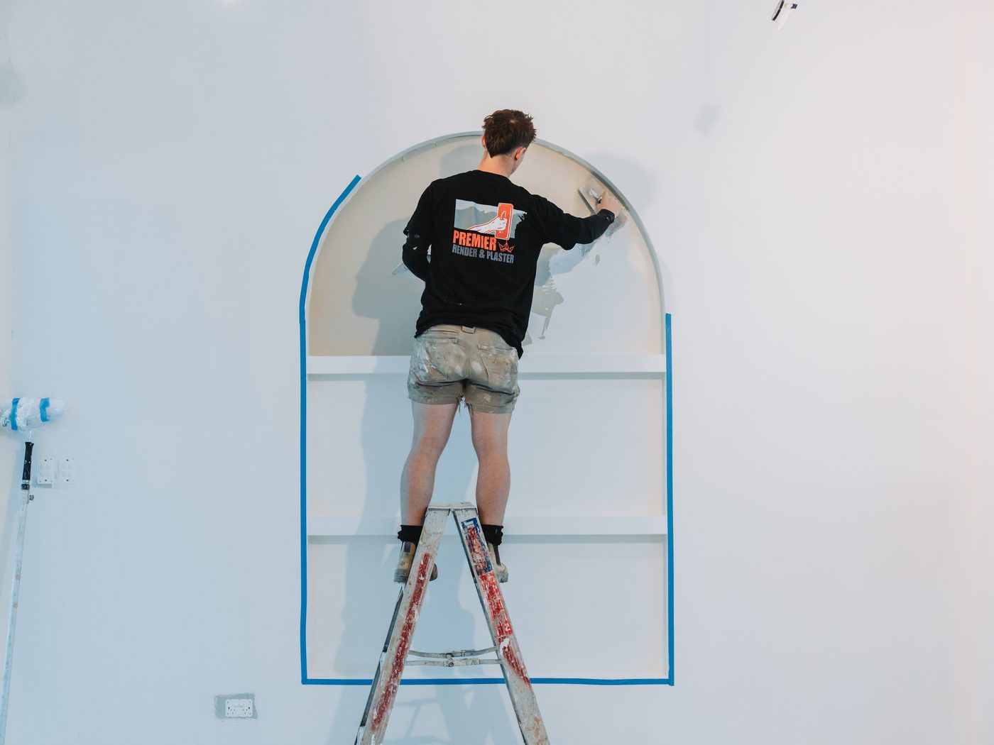 Marmorino Arch, West Beach — Venetian Plaster, Adelaide